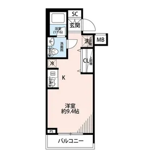 プレール・ドゥーク方南町【1階】の間取り