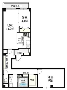 RET:umekita【4階】の間取り