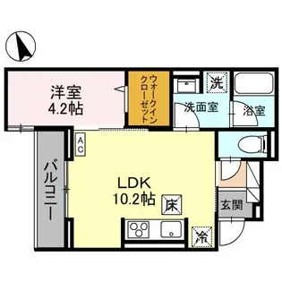 Re TORISIA南大通り【1階】の間取り