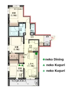 オカバ世田谷深沢ヘーベルメゾン【1階】の間取り