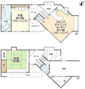 神奈川県川崎市中原区井田2【一戸建】の間取り