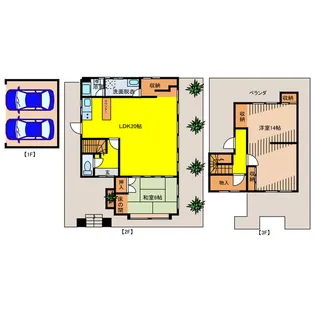 沖縄県浦添市沢岻2【一戸建】の間取り