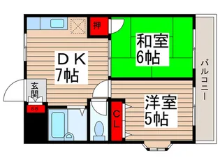 クレセントビル【2階】の間取り