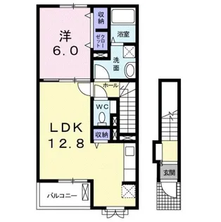 ディアレスト【2階】の間取り