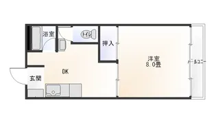 サンハイツ【1階】の間取り