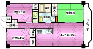 溝手ビル【2階】の間取り
