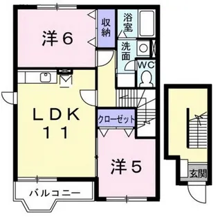 サニープラザ A【2階】の間取り