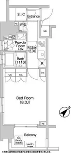 コンフォリア神楽坂DEUX【9階】の間取り