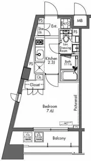 東京都世田谷区太子堂1【マンション】の間取り