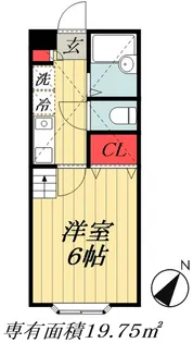 千葉県市川市本塩【アパート】の間取り