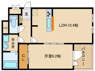 大阪府羽曳野市古市2【アパート】の間取り