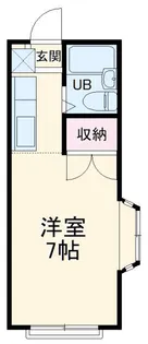 エステートピア赤石【1階】の間取り