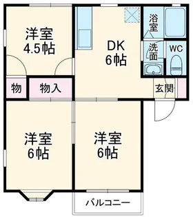 フォレデプラージ【2階】の間取り