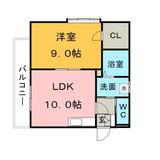 コア・フォレスタ【3階】の間取り