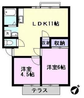 B&R流山III号館【1階】の間取り