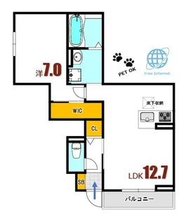 GROVE【1階】の間取り