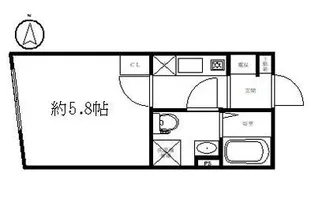 カーサ上野入谷【3階】の間取り