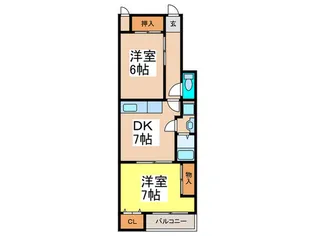メゾンドデリシャス【3階】の間取り