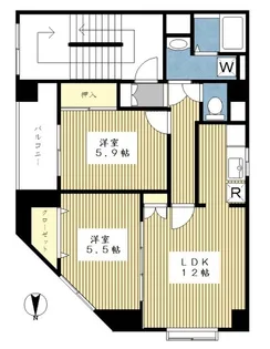 サンハイムK【3階】の間取り
