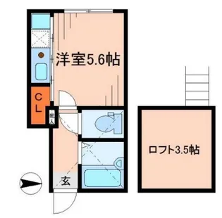 MUSASHI HOUSE【1階】の間取り