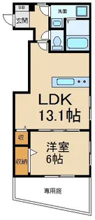 カーサ・グラシア【1階】の間取り