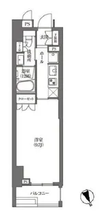 HAMACHO APARTMENTS【4階】の間取り