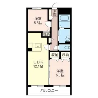ファシナシオン【3階】の間取り