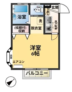 Tak1 アパート1階【1階】の間取り
