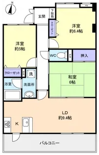 ラ・フォレ23【1階】の間取り
