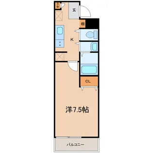 【新築】志波町アパート【2階】の間取り