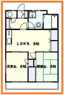 グリーンヒル藤が丘D【4階】の間取り