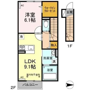 オーブ南館【2階】の間取り