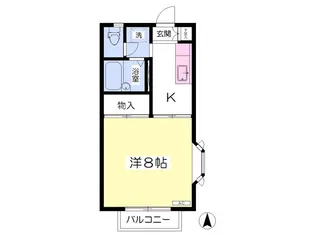 セジュールS.K【2階】の間取り