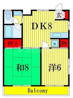 ハイツタナカ第2【1階】の間取り