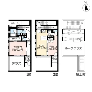 URプロムナード荻窪【1階】の間取り