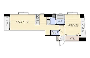 ネオアクシス高麗町【6階】の間取り