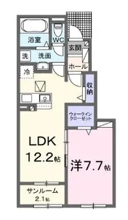 ディリジェントナイン【1階】の間取り