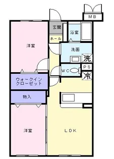 ベルメゾン【1階】の間取り