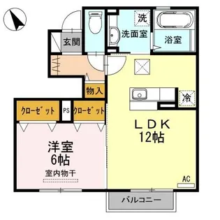 クレストコート【1階】の間取り