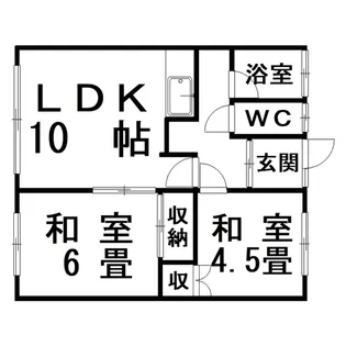 フランセ2【2階】の間取り