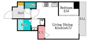 月光 幸町【6階】の間取り