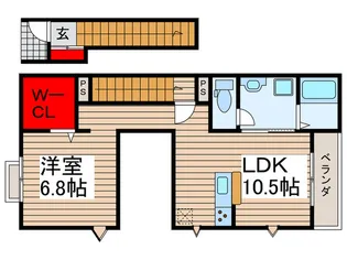 ベルクハイム元山【2階】の間取り