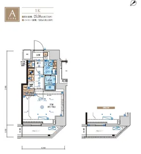 リヴシティ向島参番館【3階】の間取り