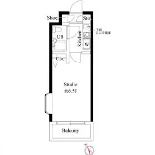 パークテラス八王子【5階】の間取り