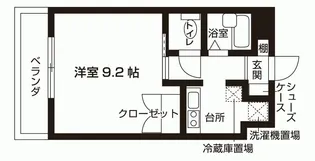 Akitsu Student Flats 1【3階】の間取り