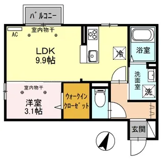 ベルテ 202【2階】の間取り