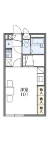 レオパレスニューライフ トビタ【1階】の間取り
