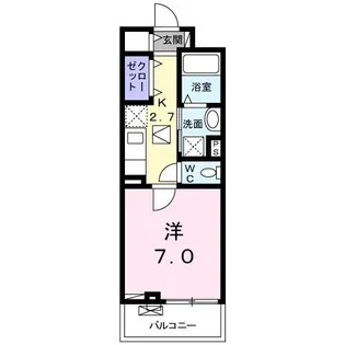 ソレアード・パッセオ【1階】の間取り