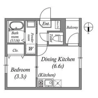 メゾンアンバー【2階】の間取り