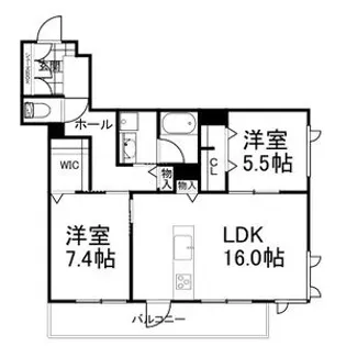 ShaMaisonSoleil【2階】の間取り